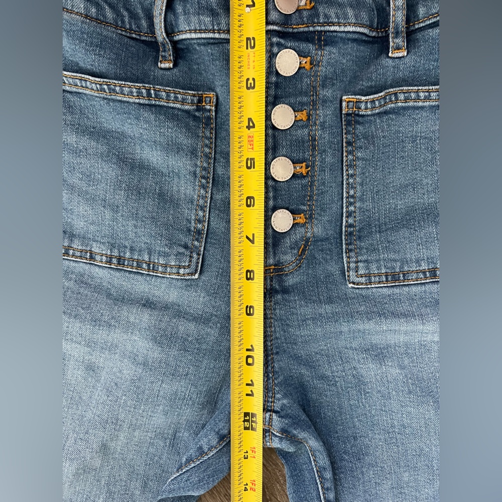 Ann Taylor The Flare Patch Pocket Button-Front Je… - image 7